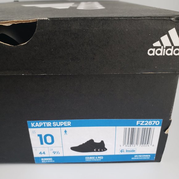 NEW Men\'s Black Adidas Kaptir Super Running Shoes - #43 main image 8